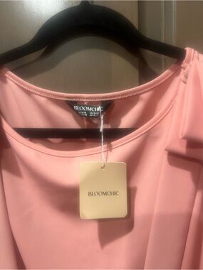 BloomChic Dusty Pink Round-Neck dress